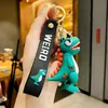 Fashion Cute Dinosaur Keychain Cartoon Animal Doll Key Chain Men Boyfriends Car Bag Pendant Key Ring Gifts for Kids G1019