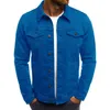 Дизайнеры хлопчатобумажная джинсовая куртка мужчина повседневная сплошная оцветная оценочная джинсовая курт