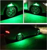 Luci per pneumatici per ruote auto Sopracciglio Lght Atmosfera LED Ruote per auto Sopracciglia Neon Tire Flash Lampada notturna con 7 colori1296253