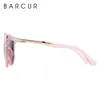 Barcur Polarised Cat Eye Solglasögon Kvinnor Gradient Runda solglasögon för kvinnor Oculos Lunette de Soleil Femme8071267