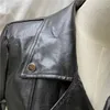 Black PU Faux Leather Jacket Women's Classic Moto Biker Spring Autumn Lady Basic Coats Female Outerwear 210428