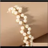 Perlé, Strands Bracelets Jewelry Drop Delivery 2021 Ins Personality Design Mori Cold Wind Woven Pearl Beaded / Strands Womens Simple Geometric