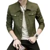 2020 New Mens Denim Jacket Slim Fit Fashion Jeans Jackets Pocket Jacket Coat Men Male Spring Autumn Classic Black White Coat X0621