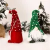 クリスマスの顔のない手作りGnomeサンタ布人形飾りスウェーデンの置物の休日のホームガーデン装飾用品DD447