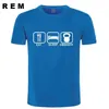 Eat Sleep Crossfit T Shirt Men Summer Short Sleeve Cotton Man Funny T-shirts Tees Top 210707