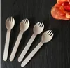 Disposable Flatware, 6-Inch, 16-Centimeter Wooden Fork Can Be Used As A Fork And Spoon To Use A Disposable Wooden Salad Fork