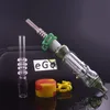 Atacado 14mm queimador de óleo de vidro coletar kit de tubulação de aço inoxidável ponta palha para água dab plataformas bong