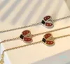 2021 Series Ladybug Fashion Clover Charm Bracelets Bangle Chain High Quality S925 Sterling Silver 18K Rose Gold for Women&Girls Wedding