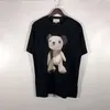 Men's T-shirts t Summer Breathable Tees Fashion Style Bear Pattern Printed Short Sleeves Unisex Street Wears Tshirts Size M-2xl