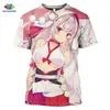 SONSPEE Summer Hot Sexy Body Cartoon Loli Tshirt Man 3D Print Anime Game Azur Lane T Shirt Women Gym Clothing Harajuku Style Top X0621
