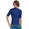 Einteilige Anzüge für Herren, langärmeliger Rashguard – UPF 50+, UV-Sonnenschutz, Schwimm- und Surfshirt für Herren, Lycra-Basic-Skin-Neoprenanzug, enge Passform, Schwimmen