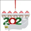 Decoraties Feestelijke benodigdheden Thuis Tuin Kerstboom Familie van 2 3 4 5 6 7 Wit Bruin Santa Hanger Ornament Sociaal distancin Party de