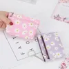 Mode Daisy Print Coin Portemonnee Dames Mini Portefeuilles PU Lether Floral Print Kleine Portemonnee Rits Daisy Pattern Card Bag Girls Pouch