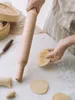 Smooth Wooden Rolling Pin Dumpling Skin Dough Practical Rolling Pin Fondant Cake Baking Kitchen Rolo De Massa Home Tools DG50RP 211008