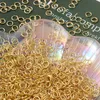 Mehrzweck-Mode-Haken, Schmuckzubehör-Ergebniskomponente für Halskettenarmbänder, 6 mm vergoldete Biegeringe aus Messing, 1000 Stück/Menge