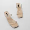 Arrival Low Heels Ankle Strap Plus Size 40-43 Block Summer Sandals For Women And Ladies