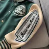 Varsity Baseballjacka Herrkläder Kvinnor Bomberjackor Harajuku Racer Streetwear Motorcykel Techwear Märke Parkas Cropped 2021 Herrjacka