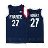 Francja Koszykówka 32 Victor Wembanyama Koszulka Joel Embiid Rudy Gobert Nicolas Batum Guerschon Yabusele Frank Ntilikina Evan Fournier Vincent Poirier Mężczyźni Kid Kobieta