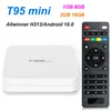 Set top box T95 MINI Smart TV BOX Android 10.0 BOX Allwinner H313 Quad Core 2G 16G 4K 2.4G wifi YouTuBe lettore multimediale