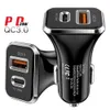 Chargeur de voiture USB C à charge rapide 38W 12W double ports PD Type-c Chargeurs de voiture Adaptateurs d'alimentation automatiques pour Ipad IPhone 12 13 14 15 Pro Samsung HTC Android Phone PC