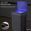 Cubo de basura inteligente con sensor automático, cubo de basura eléctrico inteligente, basura doméstica para cocina, baño, basura 211222