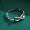 925 Pierścień srebrnego Infinity Forever Love Knot Obietnica rocznica CZ symulowane diamentowe pierścienie dla kobiet299R8989080