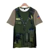 T-shirts 3d T-shirts Militär Uniform Sheriff Tryckade Casual Män Kvinnor Barn Top Short Sleeve Tee Shirt