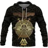 Herrtröjor tröjor vår- och höstskjorta viking mytologi mode tröja2022 3d tryck andas nordisk pullover topp