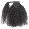 IsHow 828inch Body Wave Human Hair Extensions Inrovs Pony Tail Yaki recht Afro Kinky Curly JC Ponytail voor vrouwen Natuurlijke kleur 9085614
