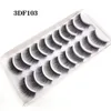 10 Pairs/set 3D Faux Mink Lashes Fluffy Soft Wispy Volume Natural long False Eyelashes Reusable fake Eyelash Extention Makeup tools