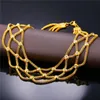 Örhängen Halsband Crodare Romantiska Smycken Satser för Kvinnor Guldfärg Förlovning Chunky Rostfritt Stål Drop Tassel S107
