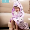 Happy Flute 78 * 78 cm 1 pz telo da bagno con cappuccio per bambini / accappatoio da cartone animato coperta essenziale 210728