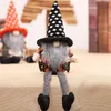 Party Favor Halloweens Decorations Decorations Witch Cloak Hat Faceless Doll Long Leg Witch's Cape Cap Halloween Dwarf Dolls DD259