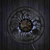 Orologi da parete 1Piece Steampunk Art Decor Orologio da record Ingranaggi Charms Orologi 3D vintage Idea regalo unica per lui