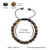 8 мм натуральный тигр глазные бусины браслет регулируемый магнитный каменный браслет для мужчин плетеные веревочные браслеты модные украшения