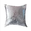 Sequin Pillow Case Sublimation Mermaid Cushion Cover DIY Reversible Glitter Dekorativ kuddecase 40 * 40cm Heminredning 10 Stil BT1194
