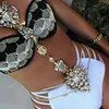 Schmuck luxuriöser kristall geschmeidiger Brautkörper Kette European Fashion Ladies Taille Accessoires weiblich Körper juwerly