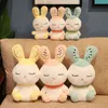25/45/65 cm Soft Plush Rabbit Toy Kawaii Pchane zabawki Śliczne króliczne zabawki króliczki dla dziewczyn cudowne dzieci