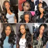 Body Wave Human Hair Wigs 4x4 5x5 13x4 Transparent Lace Wig For Black Women 30 32 34 36 38 40 inch Pre Plucked Natural Hairline3673171