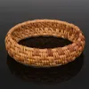 Tennis Fashion Straw Weave Rattan Bracelet Simple Big Round Vine Braid Bracelets Bangles For Women Wristband Wrap Jewelry7603612