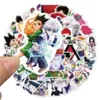 50PCS-Pack Anime Cartoon TV Visa Klistermärke Vattentät klistermärken för flaska Bärbar bilplanerare Scrapbooking Phone MacBook Cup Garderob Wall Door Organizer Dekaler