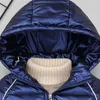 コート子供たちダウンジャケットの男の子2021冬のファッションフード付き厚い白いアヒルコート子供2-6歳パーカーアウターウェア