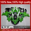 Motosiklet Kalafatlama için KAWASAKI NINJA ZX10R ZX1000 ZX 10R 10 R 1000 CC 2006-2007 Kaporta 14No.0 ZX1000C ZX10R 06 07 ZX1000CC 1000cc 2006 2007 Tulum kiti Fabrika Yeşil