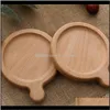 Podkładki drewniane koła z kolcami czarne orzechowe bukę buk do miski okrągłe kwadratowy herbata kubek maty obiadowe płyty kuchenne