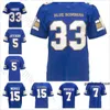 2018 Neue benutzerdefinierte Winnipeg Blue Bombers 15 Matt Nichols 33 Andrew Harris 7 Whitehead 5 Jefferson Blue White Fußballtrikots-Fabrik