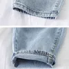 Парень джинсы женские высокие талии прямые свободные повседневные джинсовые брюки новая весна осень осень корейский стиль джинсы брюки женщины P731 210412