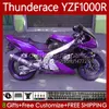 Fairings for Yamaha YZF1000R Thunderace YZF 1000 R 1000R Purple Black 96-07 87NO.86 YZF-1000R 1996 1997 1998 1999 2000 2001 2002 2007 YZF1000-R 96 03 04 05 06 07 Kropps kit