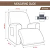 1 Seater Recliner Chair Cover Polar Fleece Sofa s Stretch All-inclusive Lazy Boy For Living Room 211116