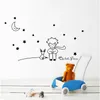 Gwiazdy Księżyc Mały Książę Fox Graficzna Dzieci Bajki Naklejki Ścienne Kids Room Home Decor Wymienny DIY Kalkomanie Winylowe Sztuka