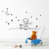 Étoiles lune le petit Prince renard graphique enfants conte de fées Stickers muraux enfants chambre décor à la maison amovible bricolage vinyle décalcomanies Art